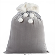 Luxe+velvet+santa+sack+silver+personalised